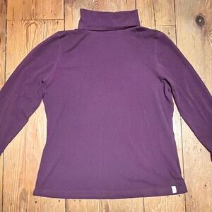 Elegant Plum Turtleneck Top